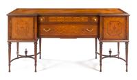 A Louis XVI Style Dining Room Suite Height of china cabinet 64 3/8 inches. — FIRST HALF 20TH CENTURY
