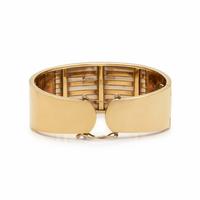 BICOLOR GOLD CUFF BRACELET
