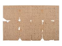 [CIVIL WAR]. Letter by Capt. Whiteman, 1st US Colored Cav. about the disastrous Battle of the Crater
