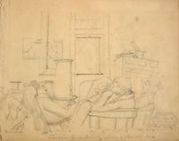 A Nazareth Hall sketchbook Nazareth, PA, dated November 18, 1854 to May 1855