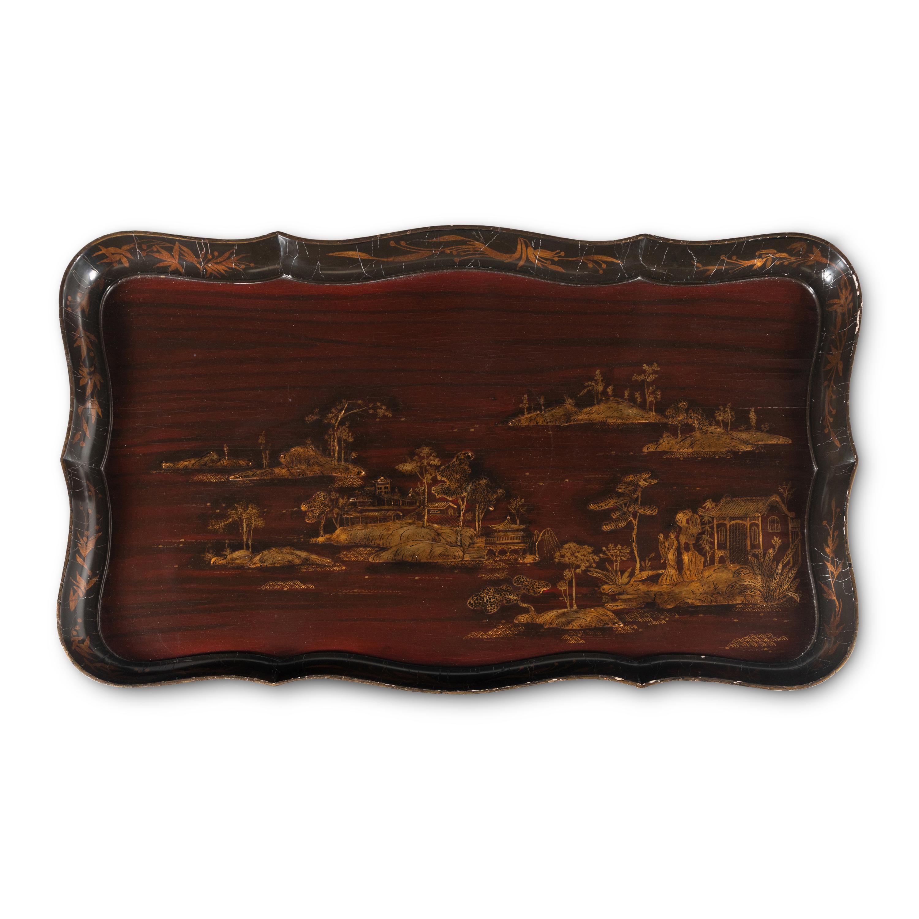 A Michael Taylor Lacquered Side Table