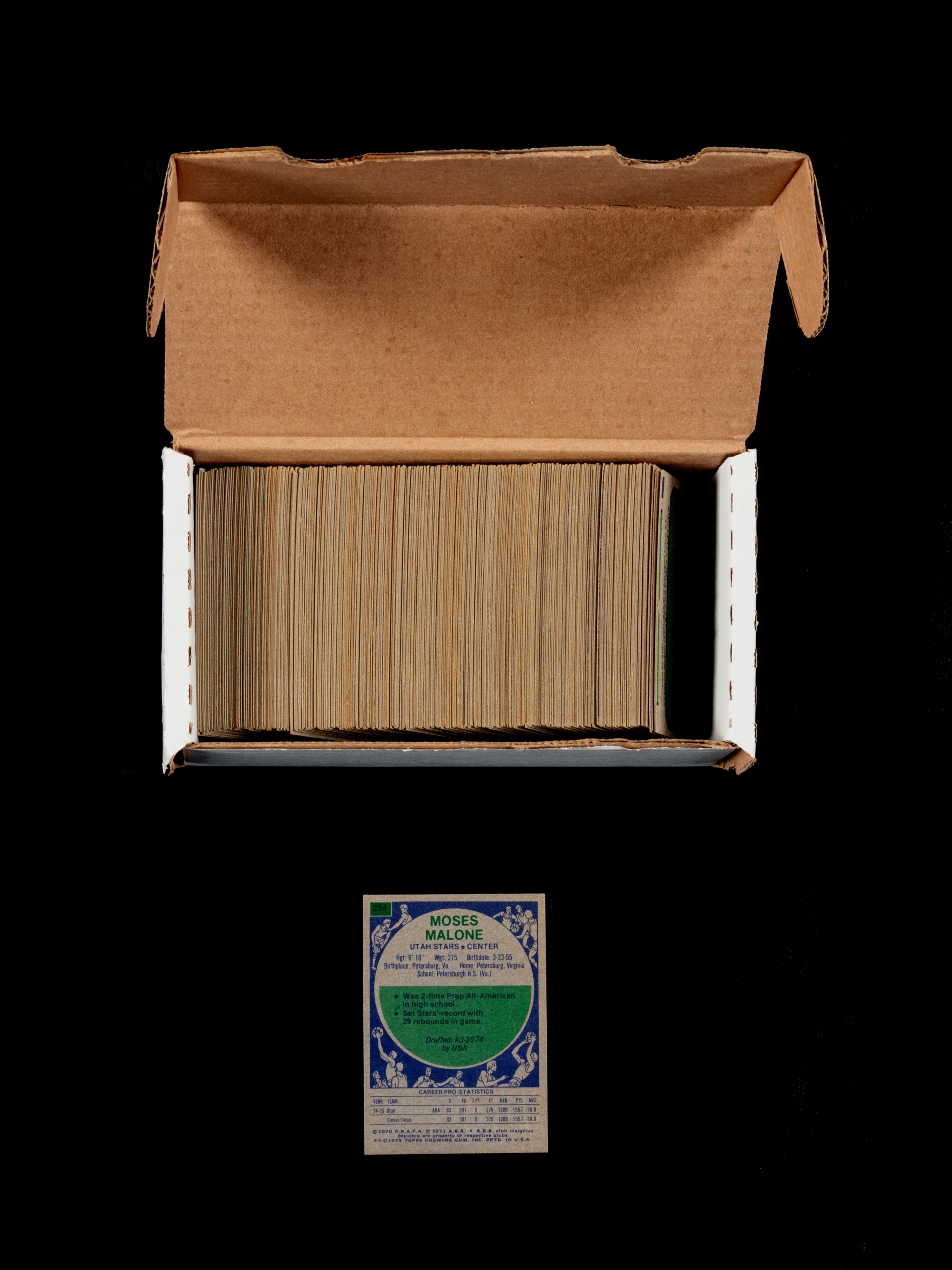 A Partial Set of 1975-76 Topps Basketball Cards (265/330) With Moses Malone Rookie Card