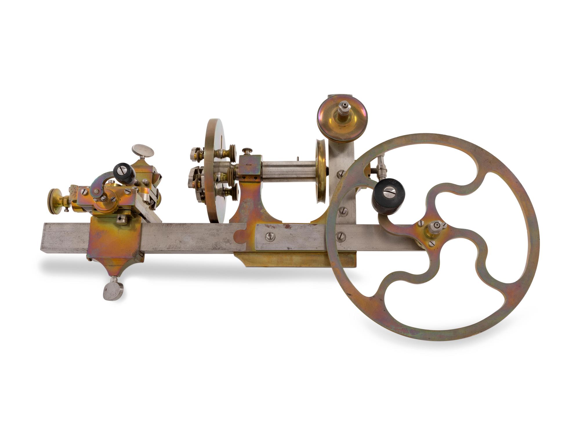 A Group of Two Brass and Steel Watch Maker's Mandrels