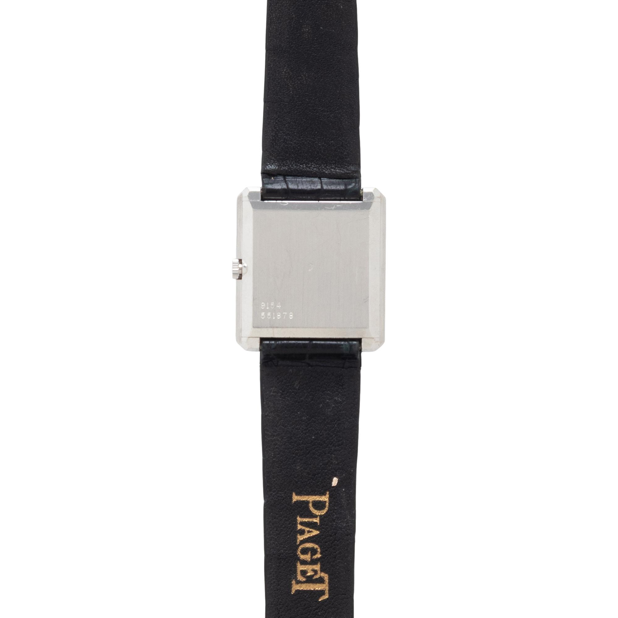 PIAGET, WHITE GOLD, DIAMOND, AND BLACK ONYX 'PROTOCOLE' WATCH