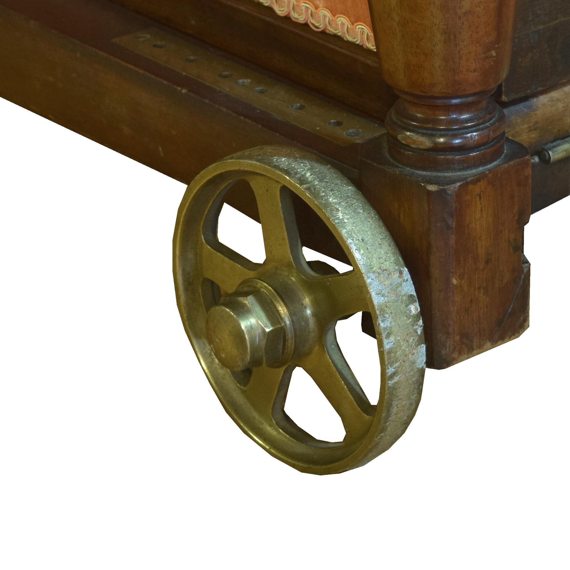 An Adjustable Chair on Casters 28" W x 31" D x 46" H — England, Late 19th Century