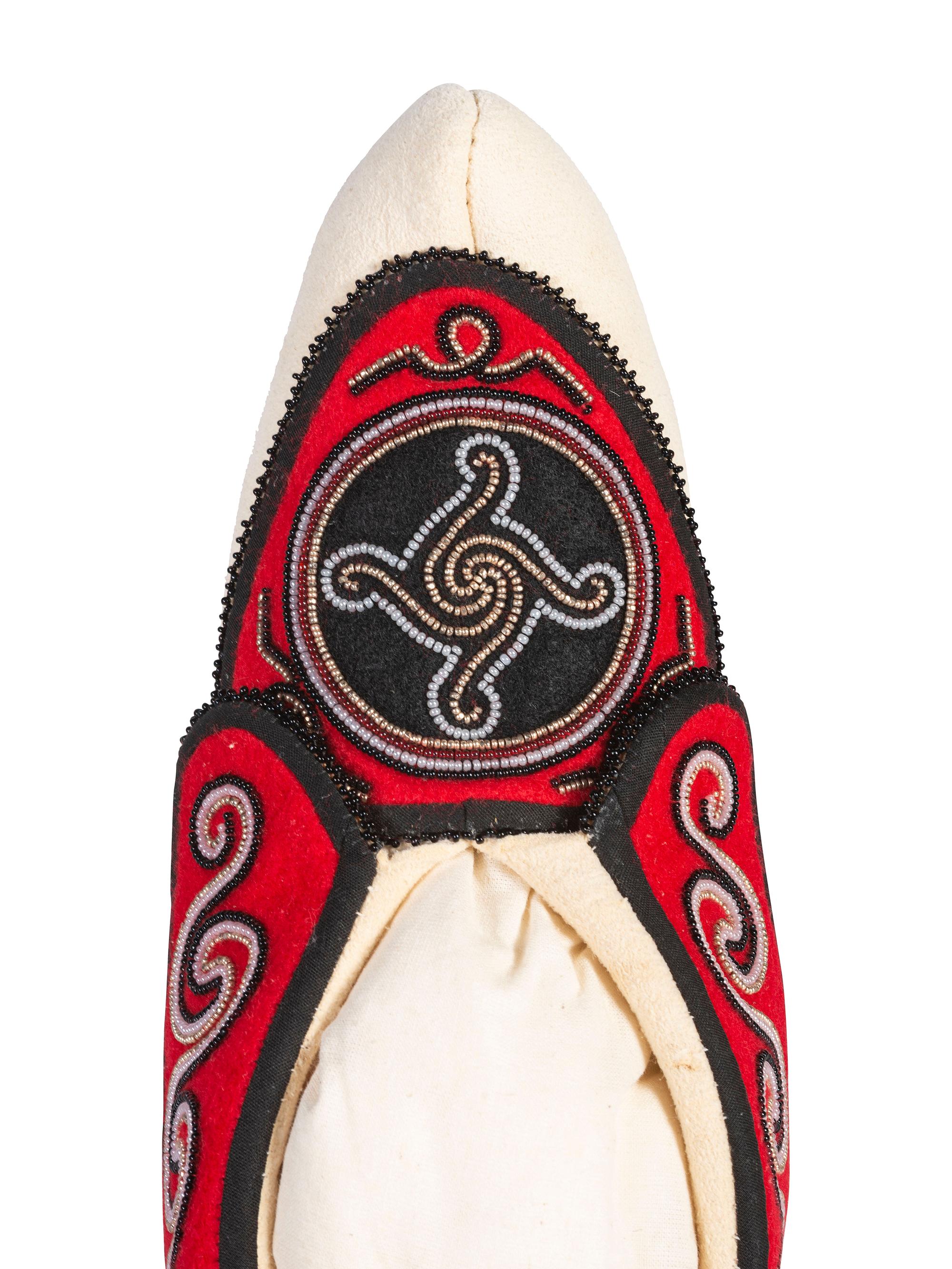 Beaded Hide Moccasins