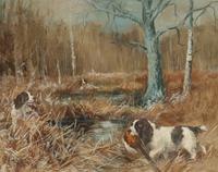 Springer Spaniels at Work and Anticipation (two works)