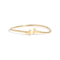 TIFFANY & CO., YELLOW GOLD BANGLE BRACELET