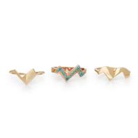 COLLECTION OF THREE YELLOW GOLD STACKING RINGS