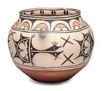 San Ildefonso Polychrome Pottery Storage Jar
