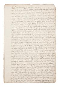 CECIL, Robert, 1st Earl of Salisbury (1563-1612). Manuscript copy of two dispatches by Sir Robert Cecil giving account of his embassy to King Henry IV of France, 23 March 1597 & 27 March 1598. [ca 17th century]. Together 17 pages (302 x 203 mm) on 5 bifolia. Marginal chipping affecting a few letters, creased, some minor soiling.