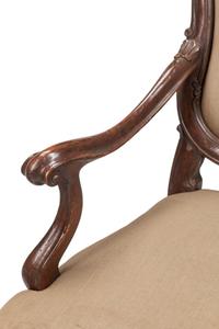 A Pair of Venetian Walnut Armchairs