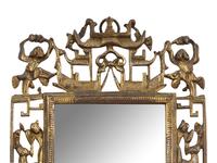 A French Neoclassical Gilt Metal Girandole Mirror
