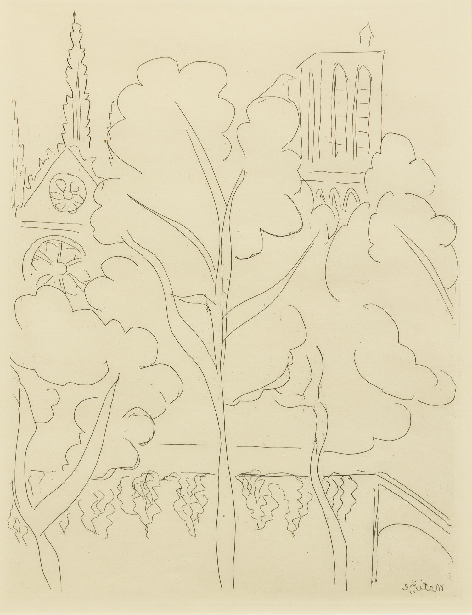 Henri Mattise, (French, 1869-1954), Notre Dame