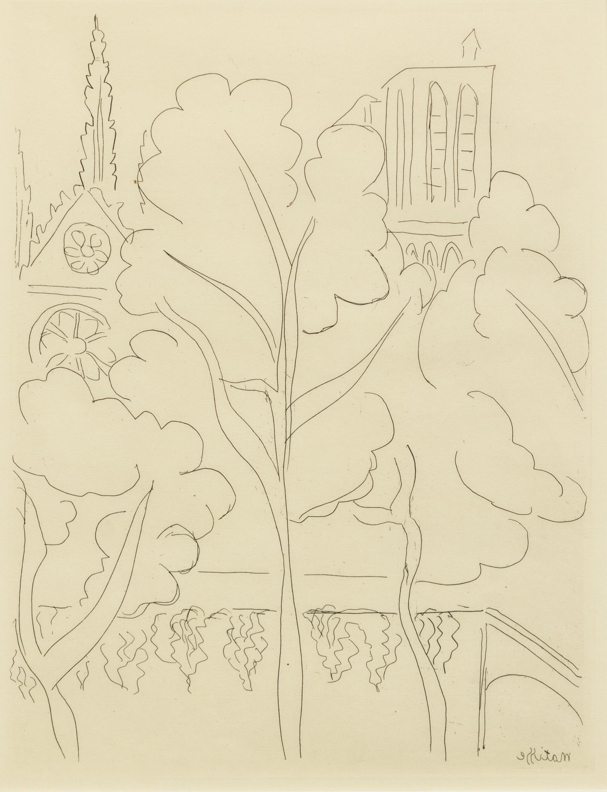 Henri Mattise, (French, 1869-1954), Notre Dame