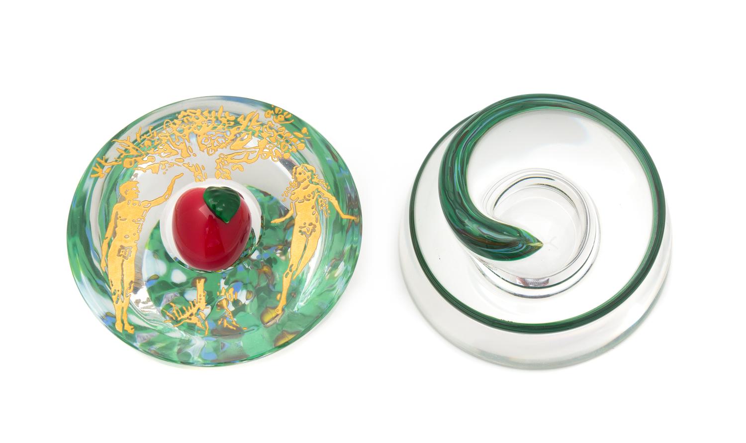 Saint-Louis, France, 2003, Adam and Eve paperweight