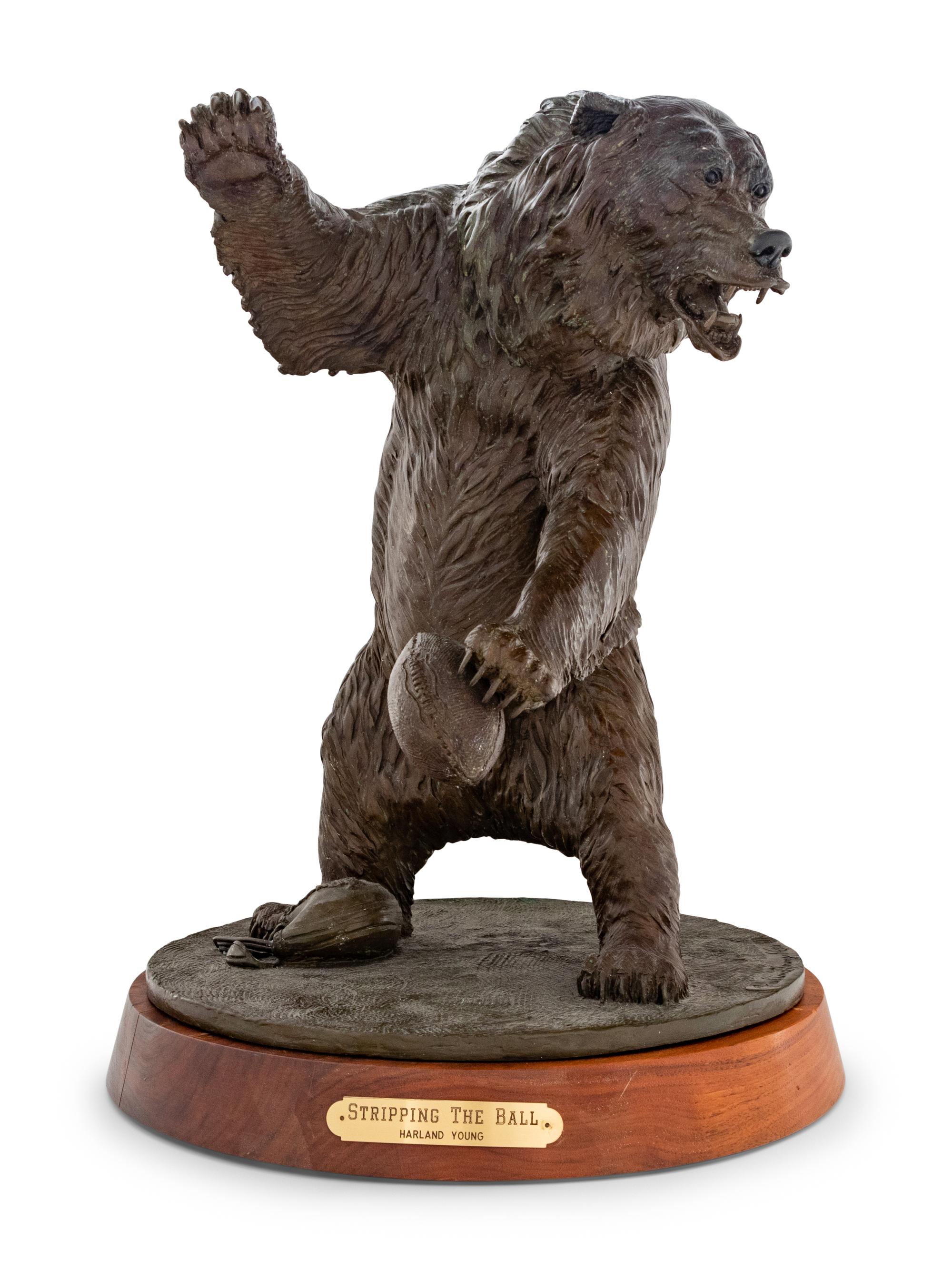 A Harland Young "Stripping The Ball" Sculpture Formerly Displayed at Mike Ditka's Restaurant,
