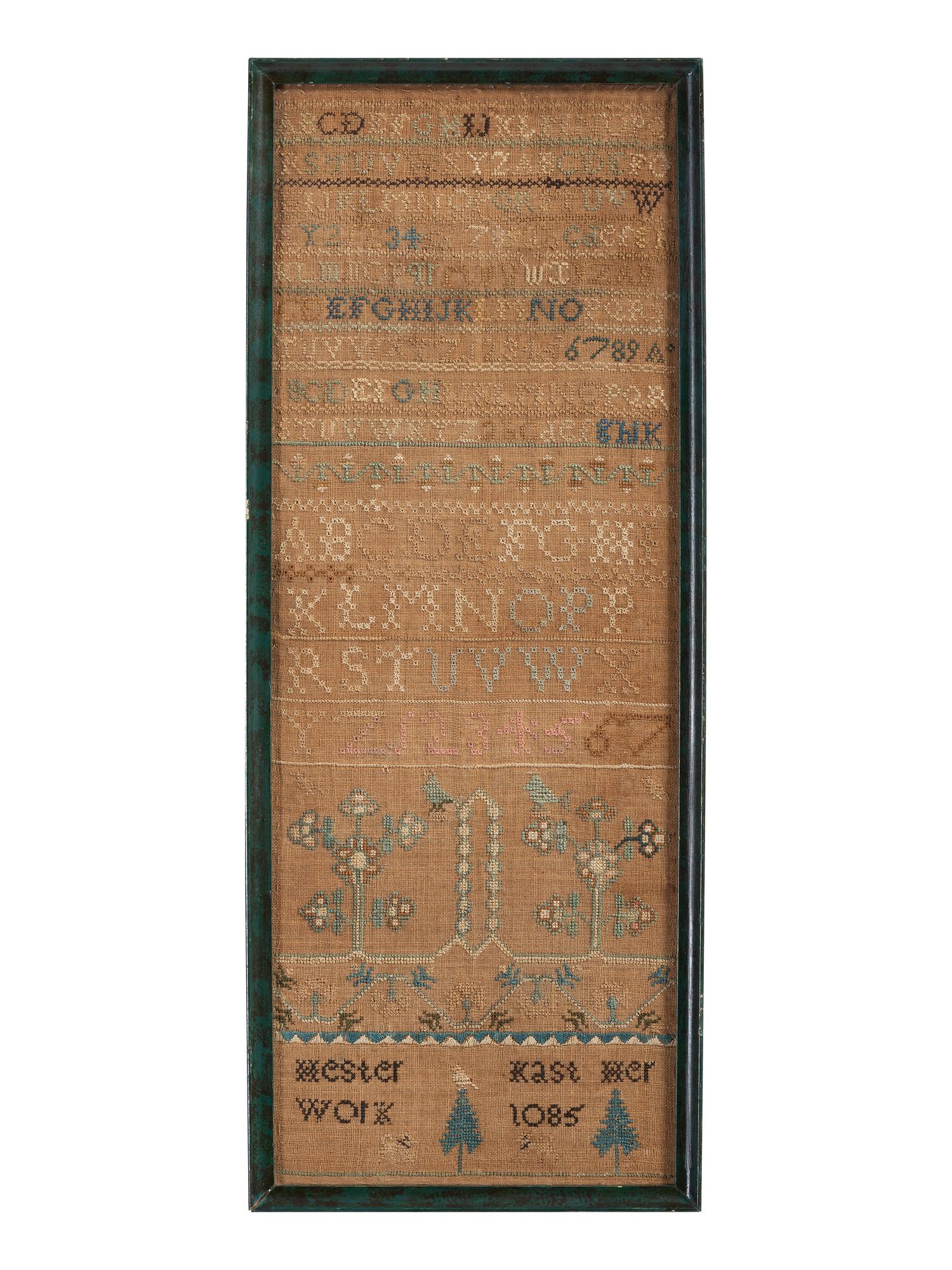 An American Needlework Alphabet Sampler