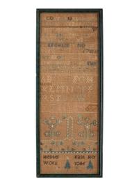 An American Needlework Alphabet Sampler