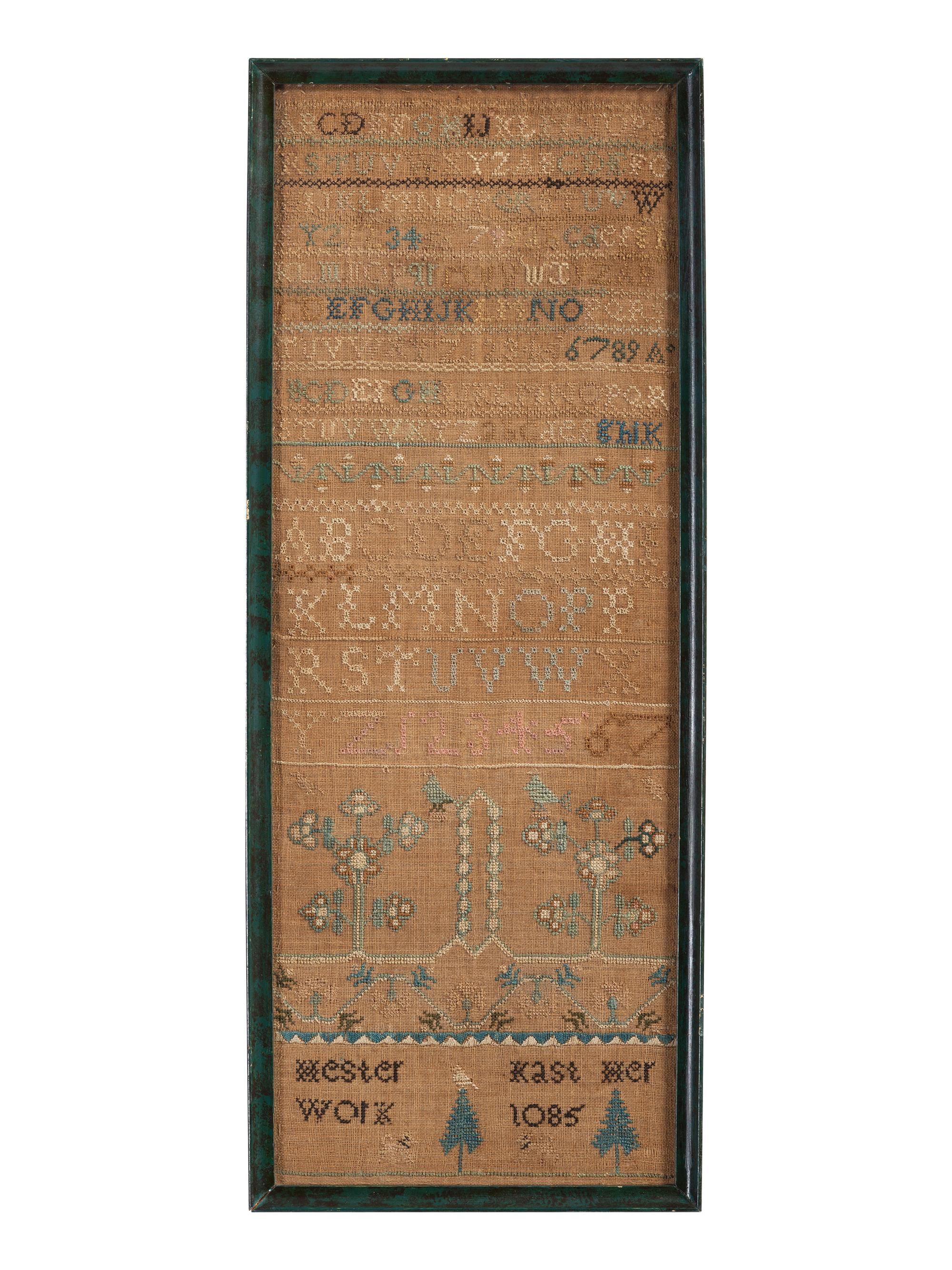 An American Needlework Alphabet Sampler