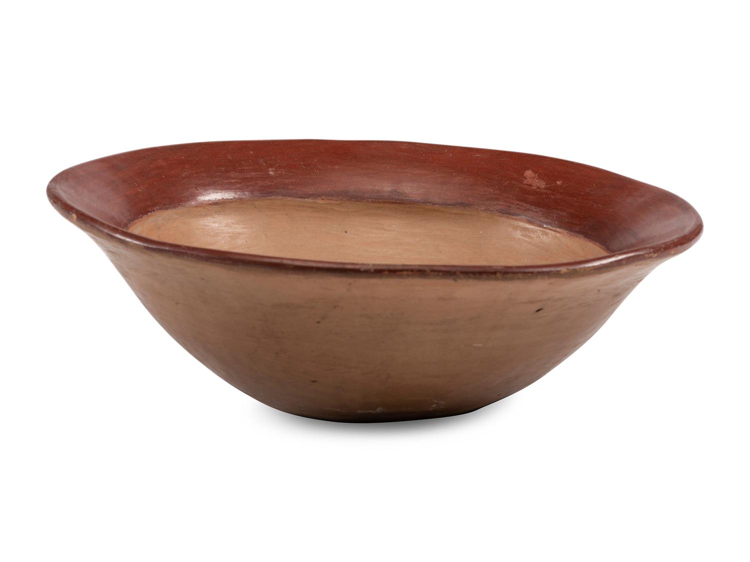 Ohkay Owingeh Redware Pottery Bowl