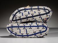 Sioux Fully Beaded Hide Moccasins