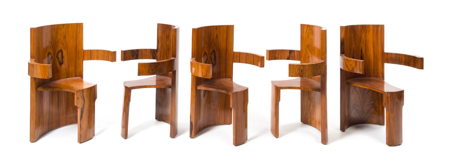 Art Deco, France, c.1930, a set of 10 dining chairs