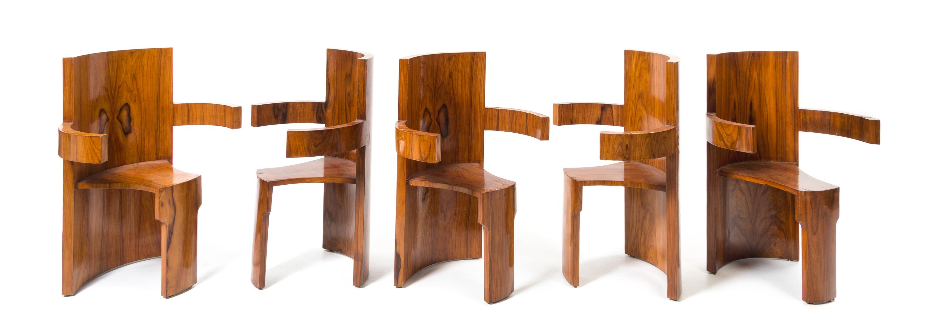 Art Deco, France, c.1930, a set of 10 dining chairs