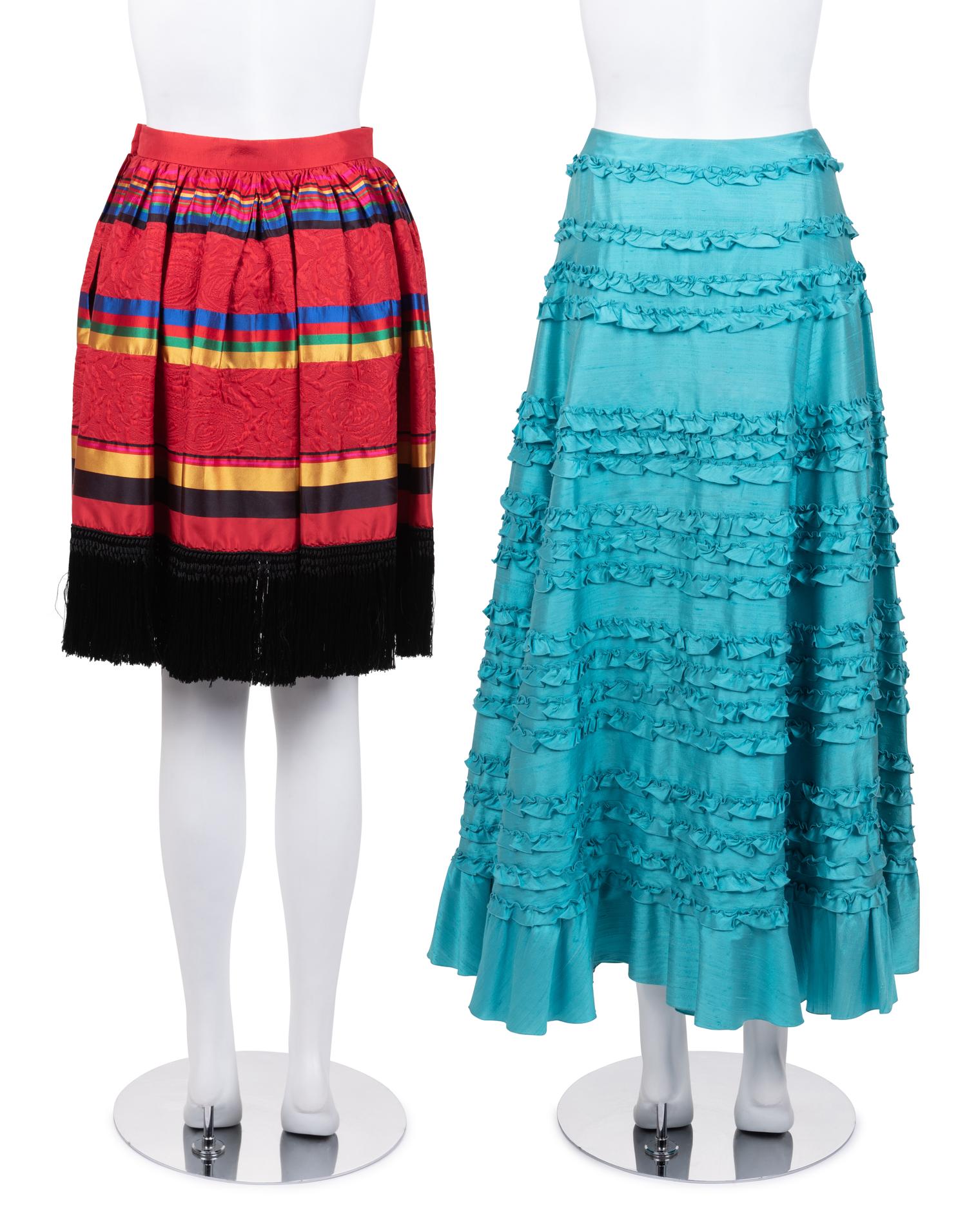 Five Designer Pieces: One Sonia Rykiel Suit, One YSL and One Valentino Skirt, and One Christian Dior Sweater, 1990-2000s
