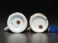 Two Veteran's Porcelain Occupational Shaving Mugs
