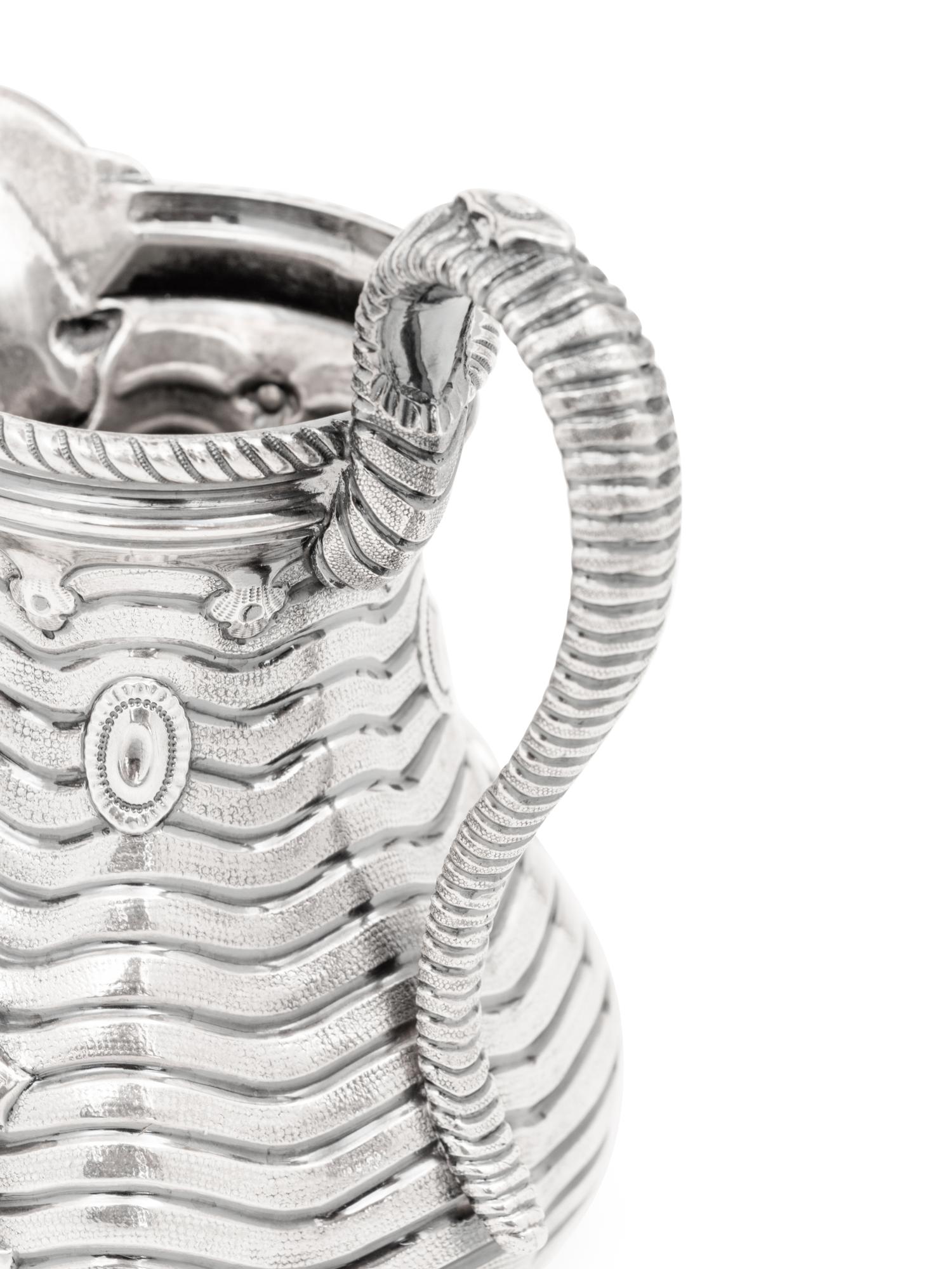 A Grosjean and Woodward for Tiffany and Co. Silver Creamer and Sugar Basket