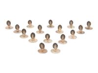 A Set of Sixteen Christofle Silver-Plate Coquilles Place Card Holders