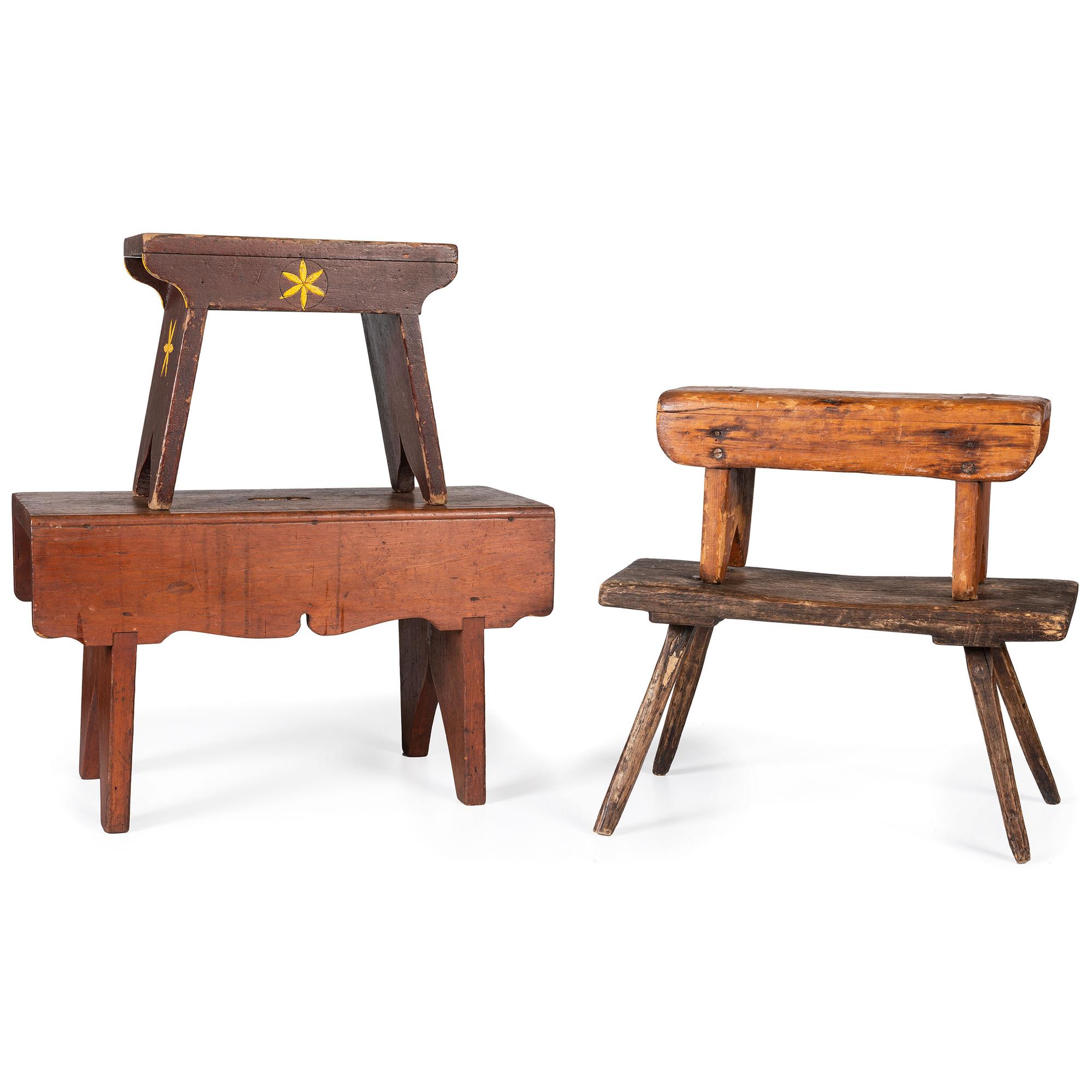 Four Country Joined Foot or Child’s Stools
