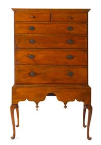 A Queen Anne Maple Highboy