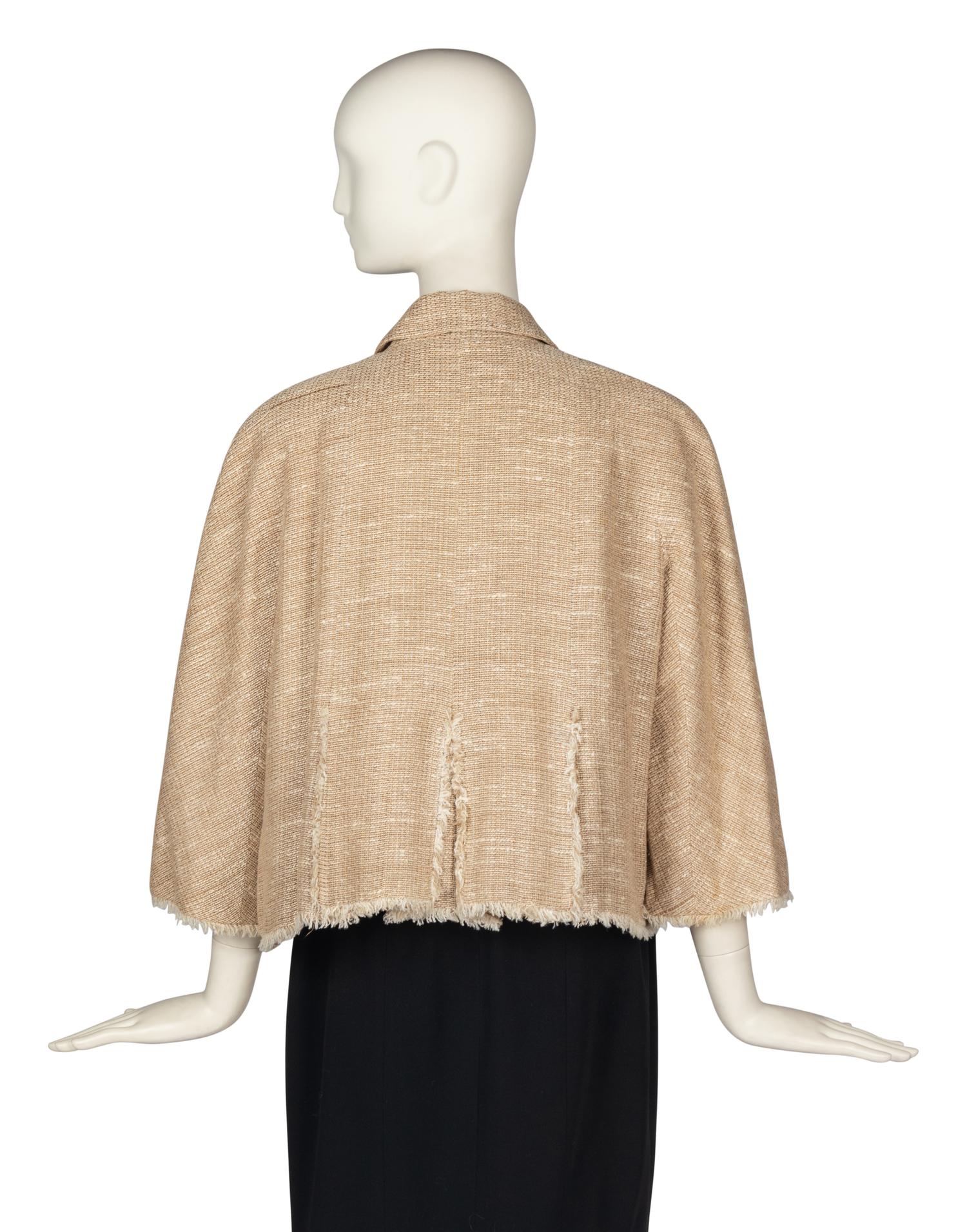Chanel Linen Jacket with Camellia