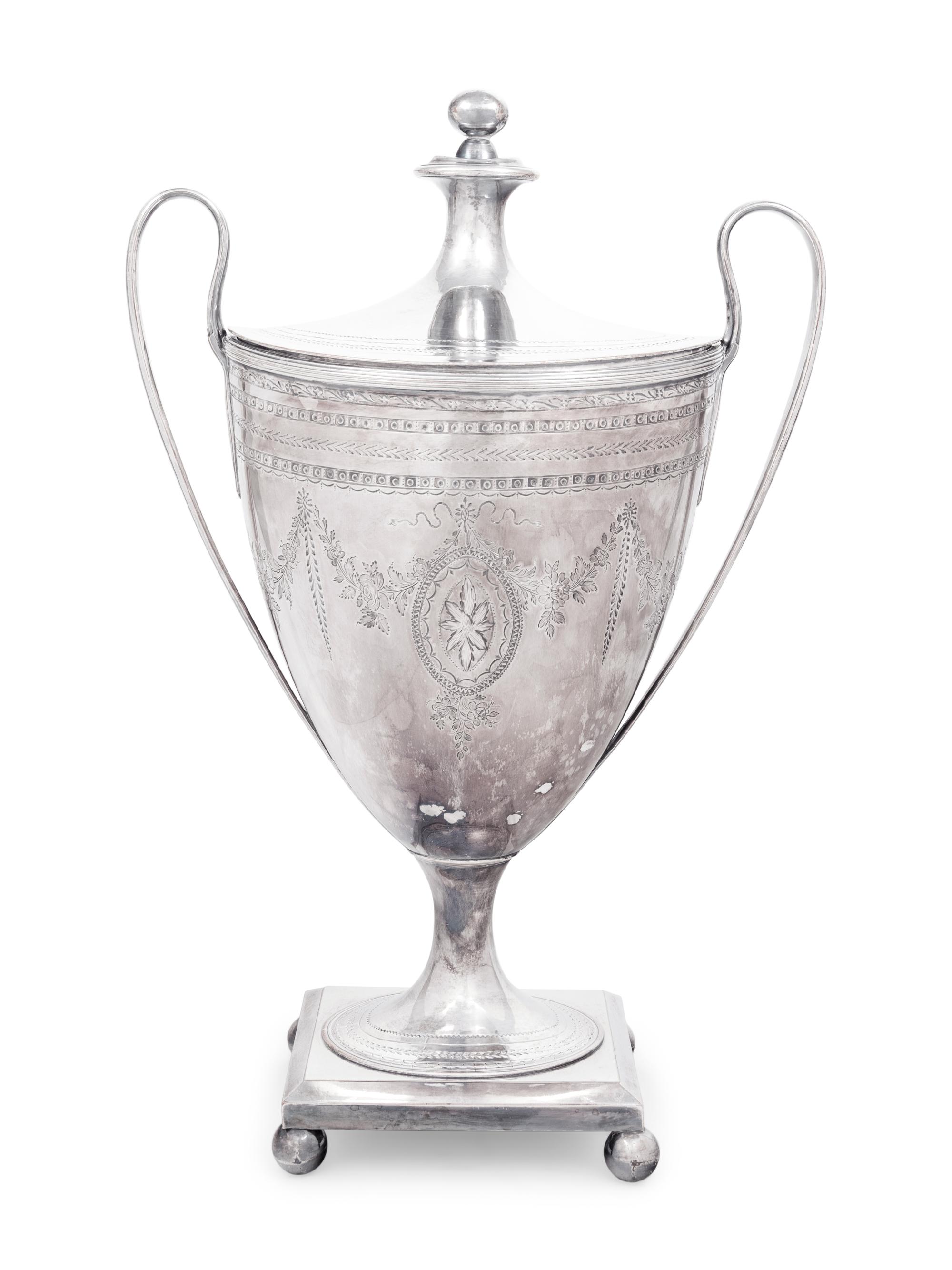 An English Silver-Plate Hot Water Urn