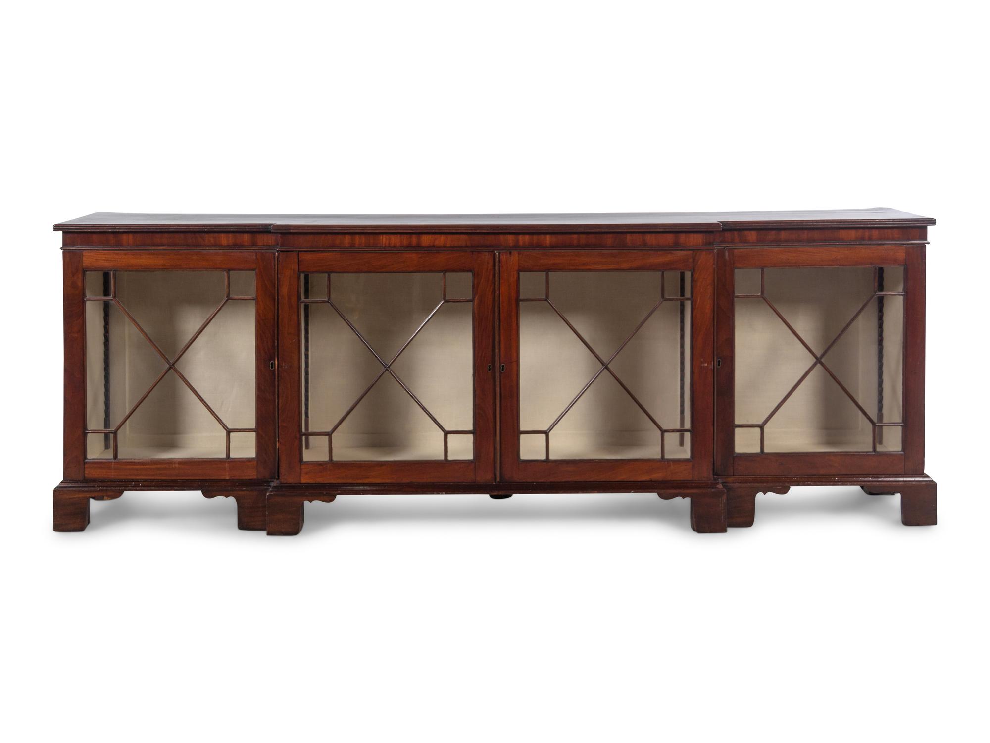 A William IV Mahogany Breakfront Cabinet