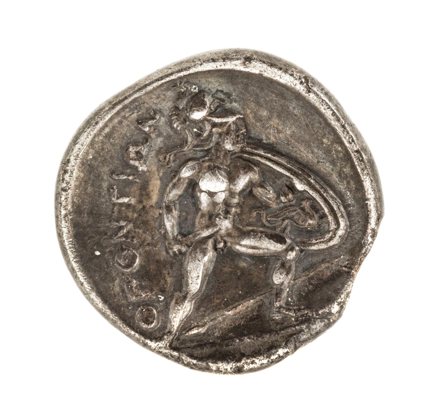 Ancient Greek, Locri Opuntii (circa 300 BCE), Silver Hemidrachm — Silver Hemidrachm