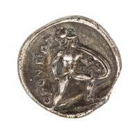 Ancient Greek, Locri Opuntii (circa 300 BCE), Silver Hemidrachm — Silver Hemidrachm