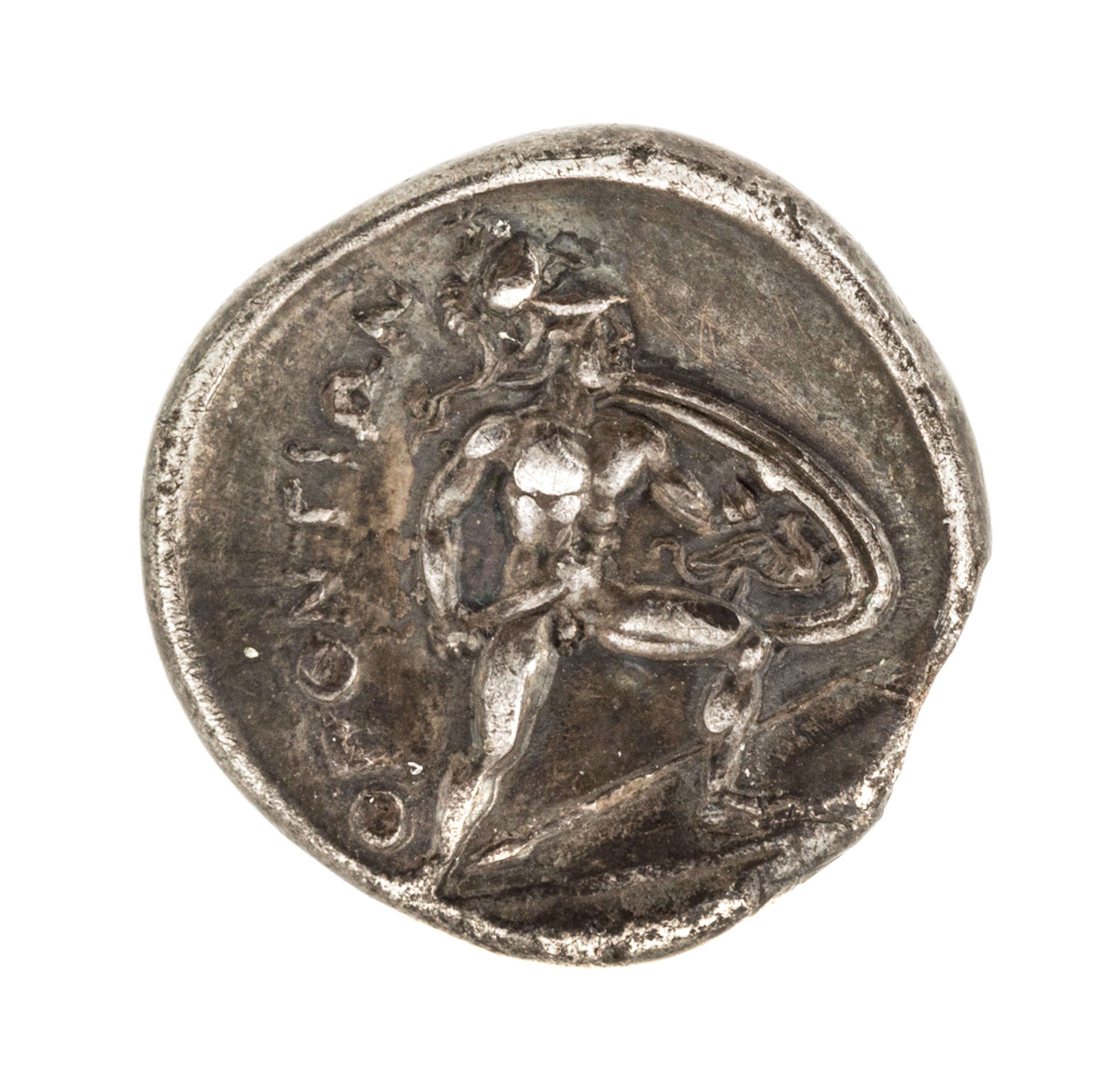 Ancient Greek, Locri Opuntii (circa 300 BCE), Silver Hemidrachm — Silver Hemidrachm