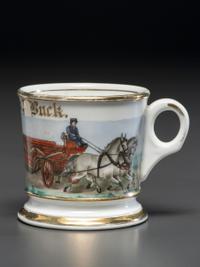 A Fireman's Porcelain Occupational Shaving Mug