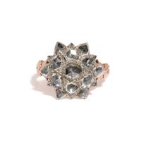 GEORGIAN, DIAMOND CLUSTER RING