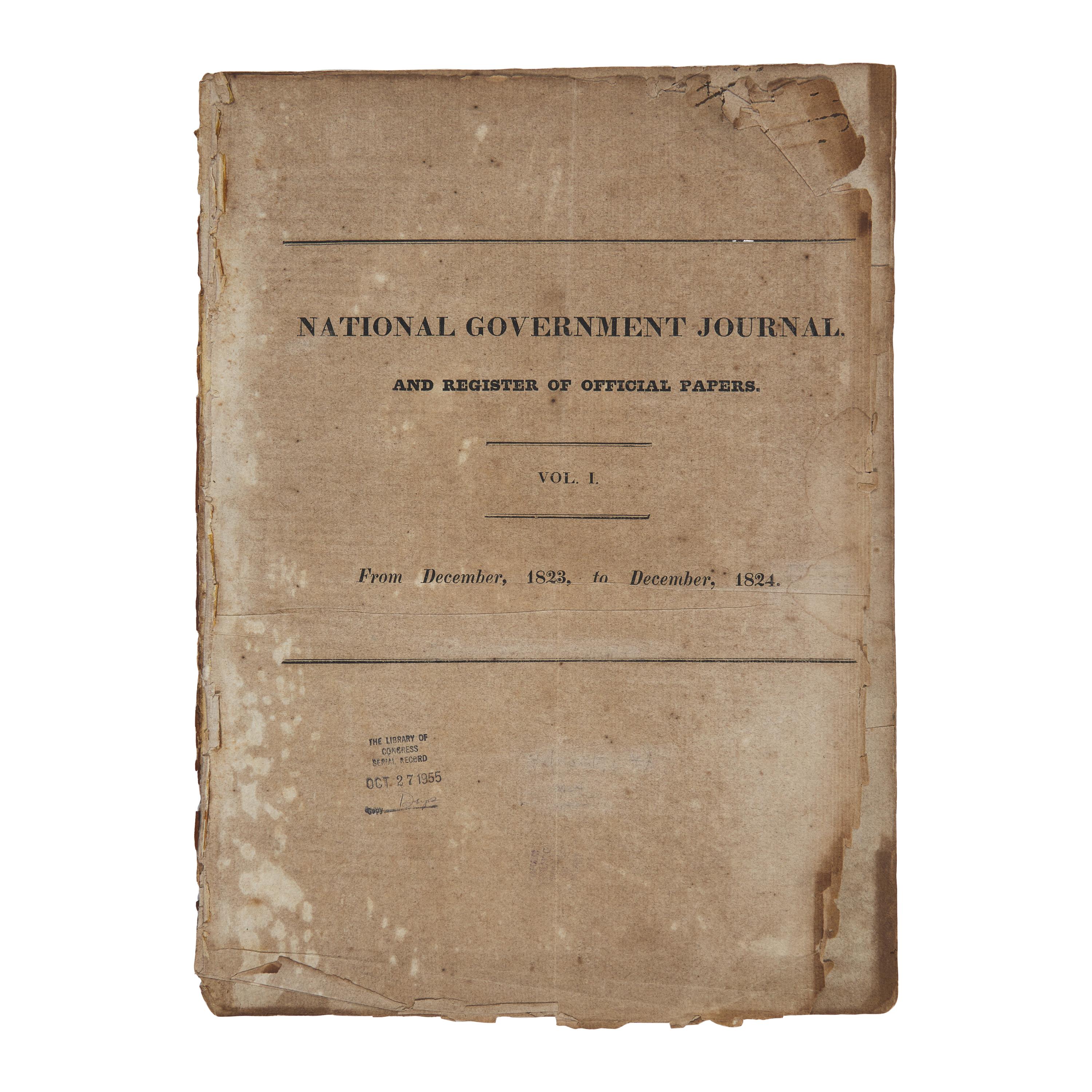 [Monroe Doctrine] One of The Earliest Printings of the Monroe Doctrine