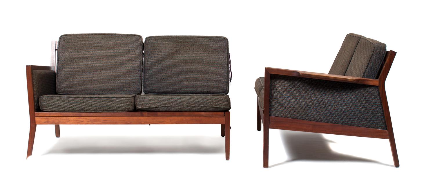 A Mid-Century Sofa Length 101 inches. — J.M. BIRKING AND CO., COPENHAGEN DENMARK
