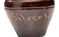 Six Fair and Amusement Park Souvenir Slip-Glazed Miniature Stoneware Vessels