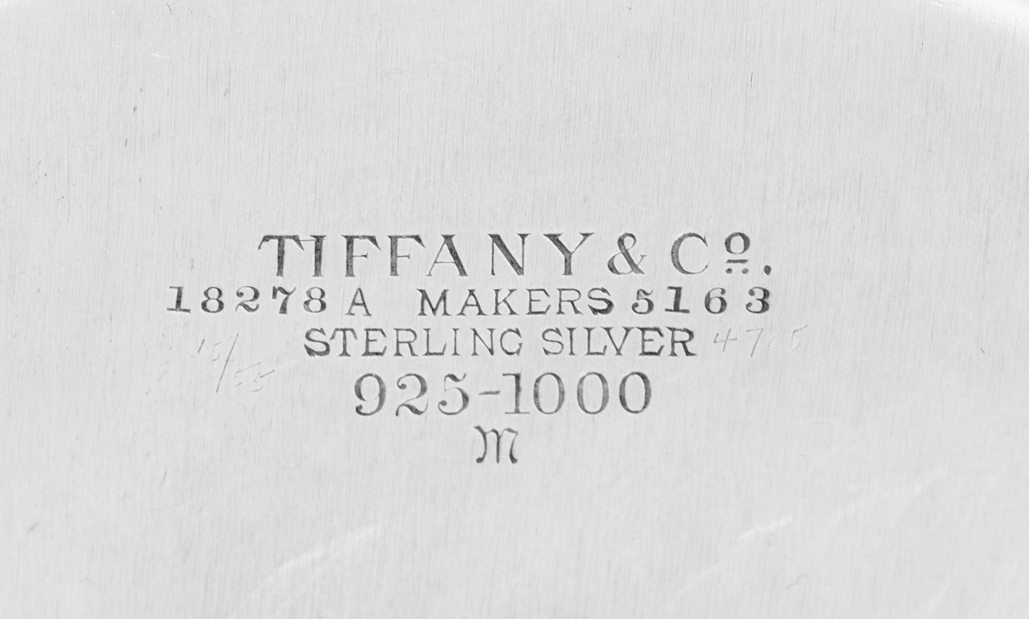 Two Tiffany and Co. Silver Table Articles