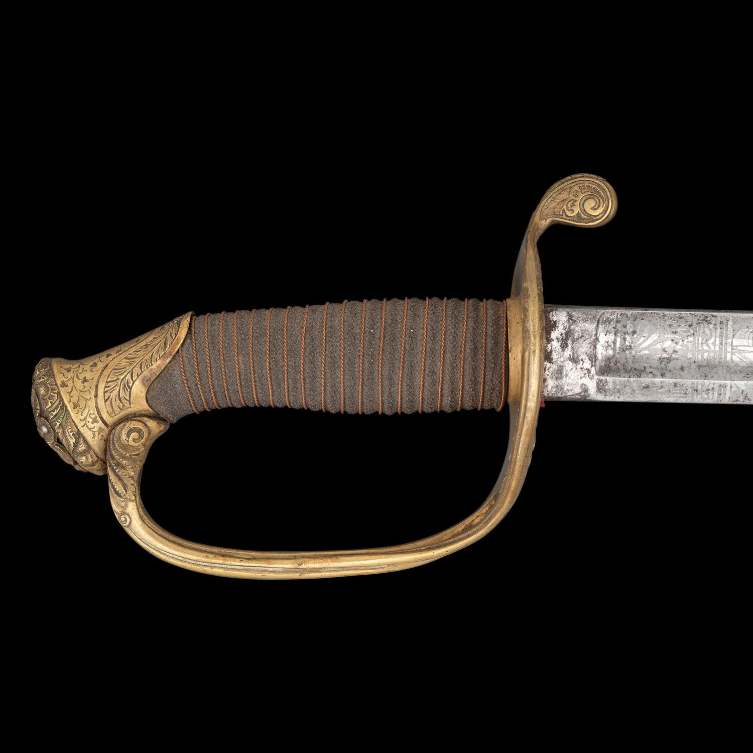 Cased Schuyler, Hartley & Graham Retailed Walscheid 1850 Foot Officer's Sword Inscribed to Major William Walker 27th Mass. Infantry - KIA at Cold Harbor with Sash, Belt, Bag and CDV