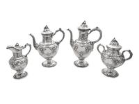An American Coin Silver Four-Piece Tea and Coffee Service