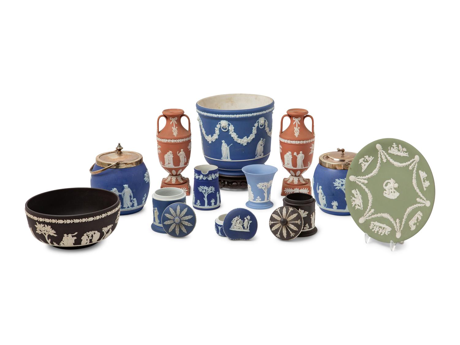 Twelve Wedgwood Jasperware Articles