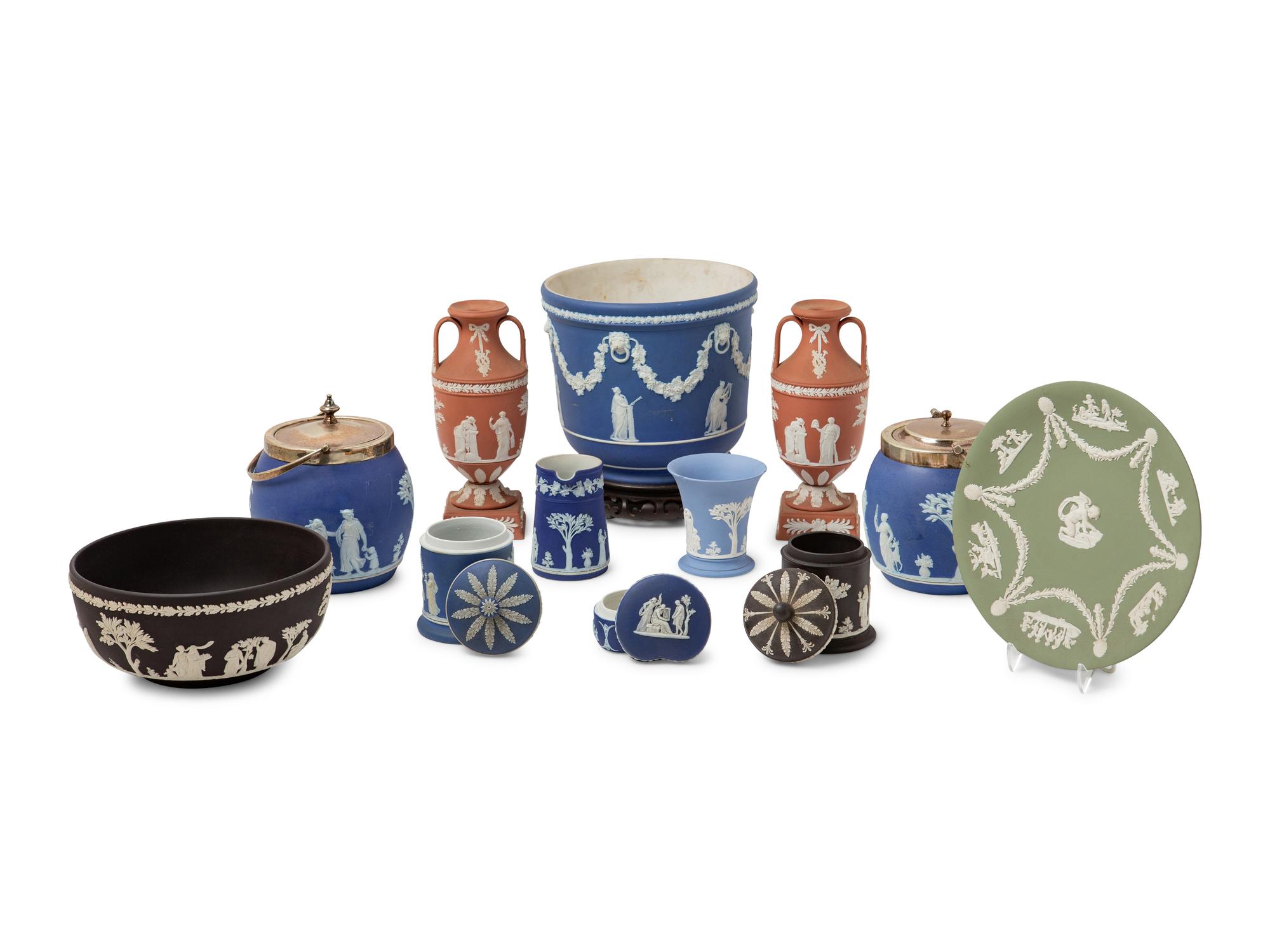 Twelve Wedgwood Jasperware Articles